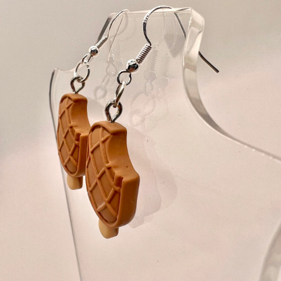 Ice Cream Bar Earrings - Summer Earrings - Beach Vacation Earrings - Picture 6 of 8